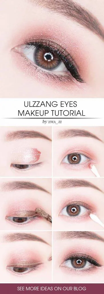 Ulzzang Eyes Makeup Tutorial #eyesmakeup #diymakeup